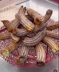 Churros rellenos chocolate